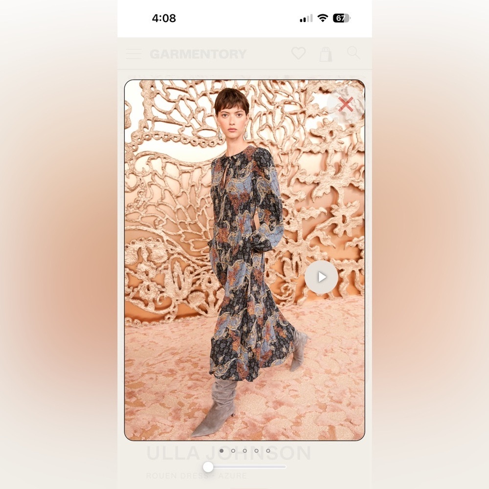 Ulla Johnson Paisley Long Sleeve Dress - Picture 14 of 15